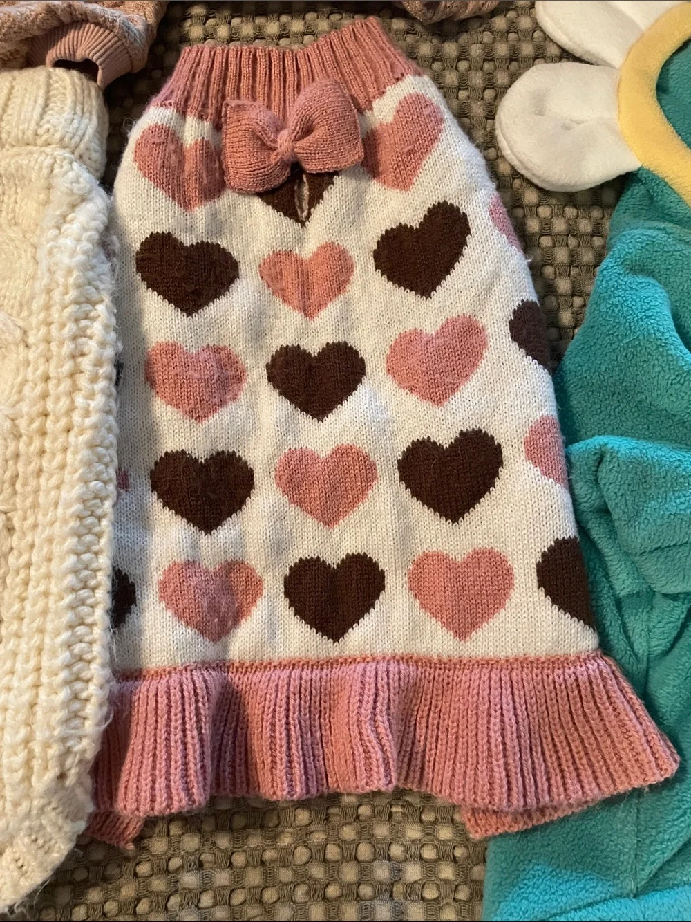 Dog sweaters (size small) Entire lot of 6